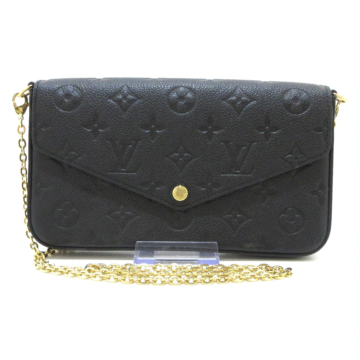 LOUIS VUITTON - Felicie Monogram Other Style Wallet Noir Empreinte Leather