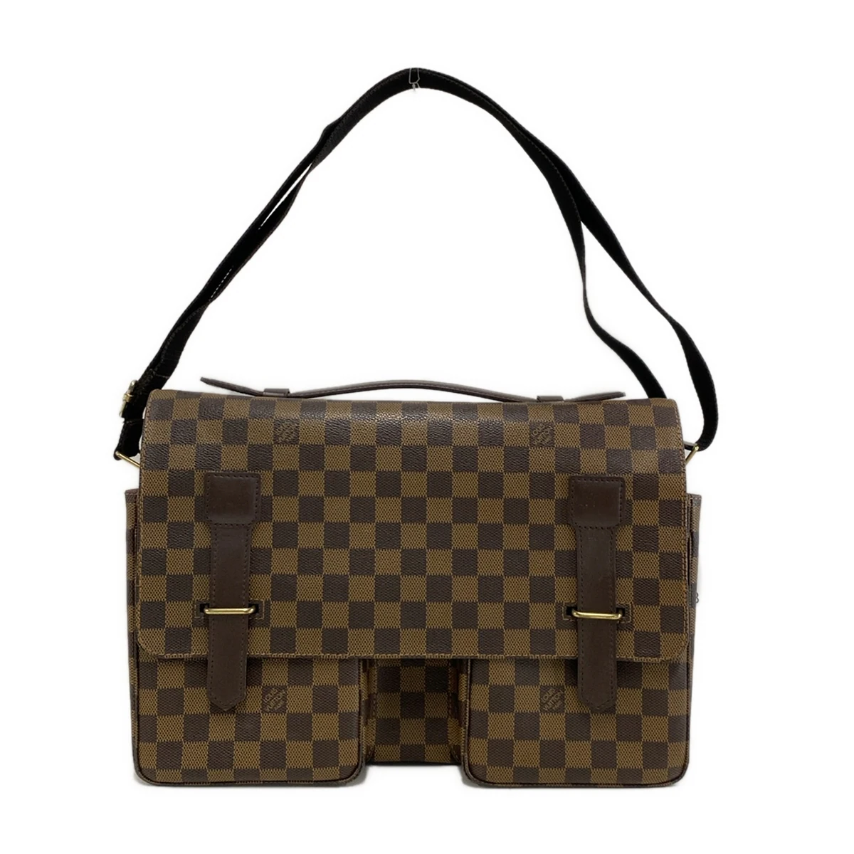 PRE-OWNED LV Broadway Damier Ebene Canvas Shoulder Bag