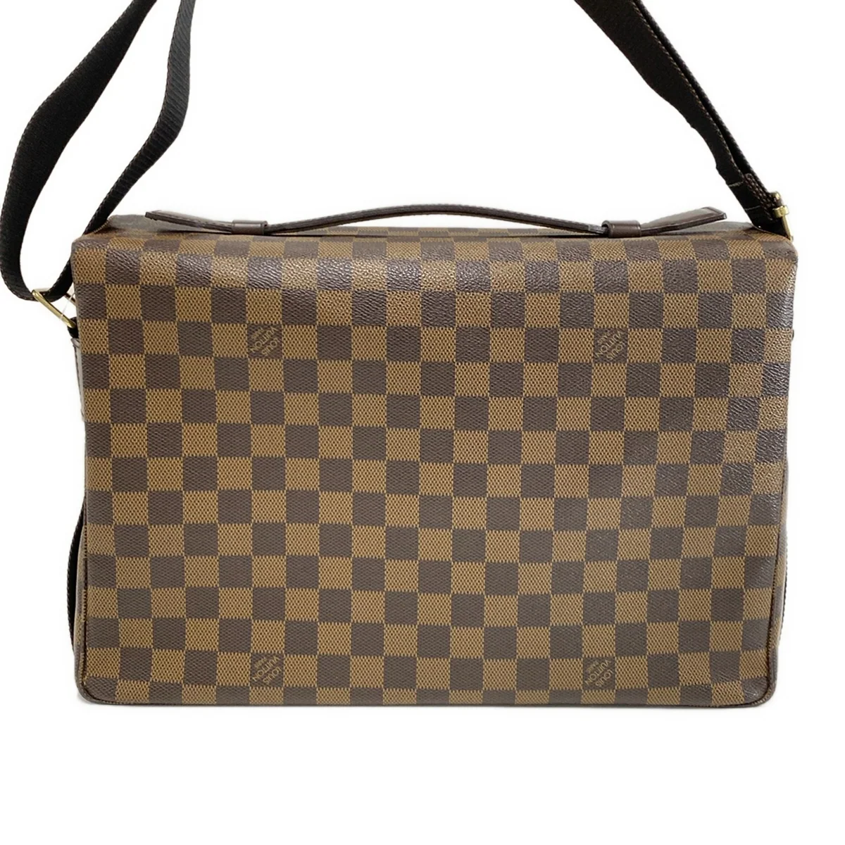 PRE-OWNED LV Broadway Damier Ebene Canvas Shoulder Bag