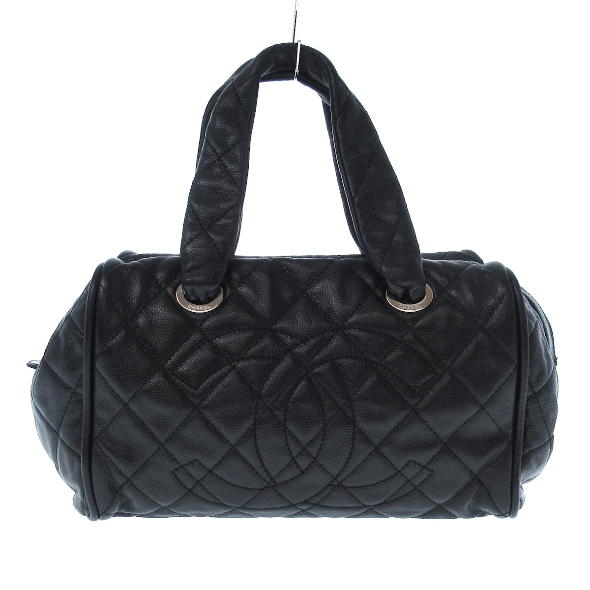CHANEL - Bolso de hombro Matelasse Caviar negro