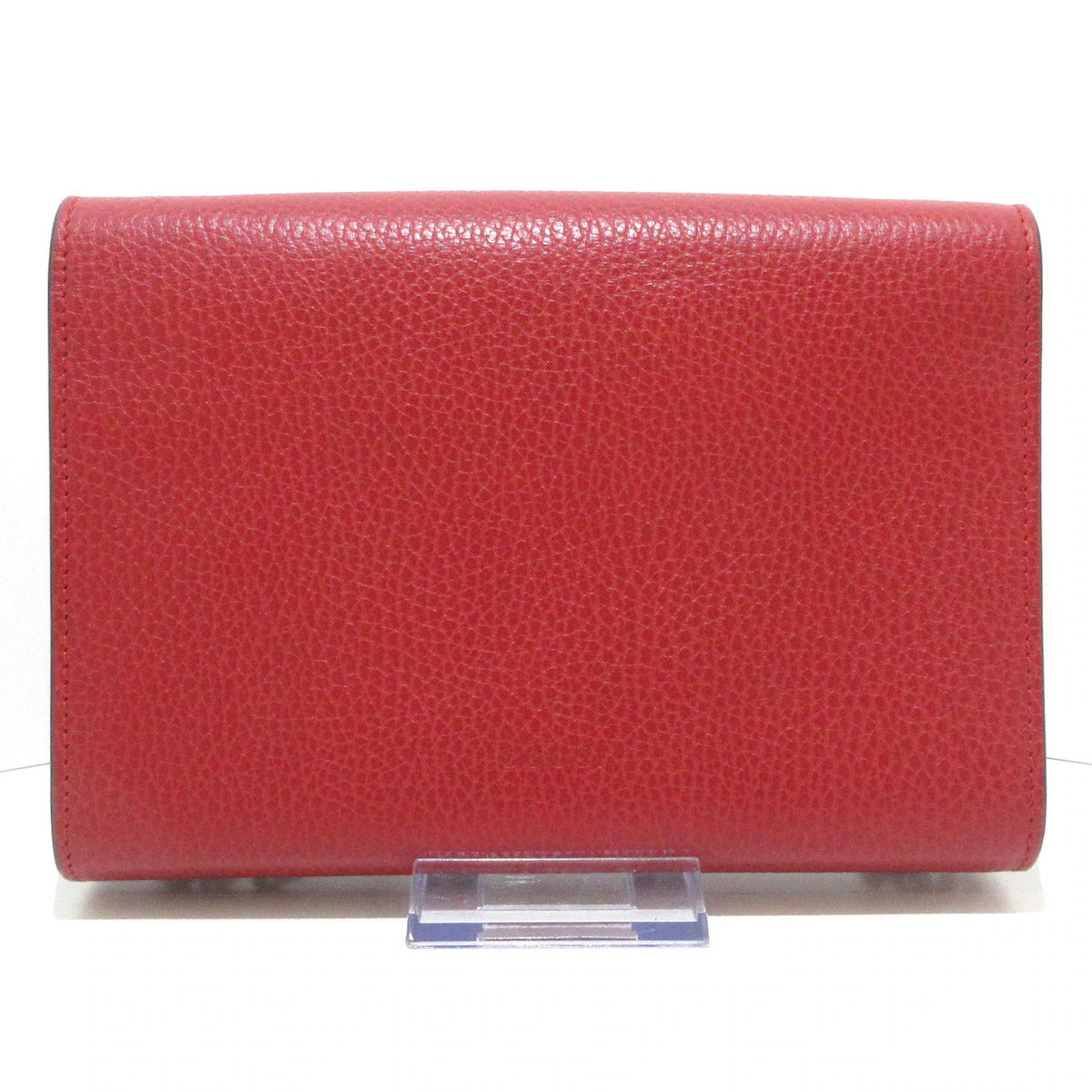Cartera con cadena de cuero roja GG Mini Dionysus de segunda mano