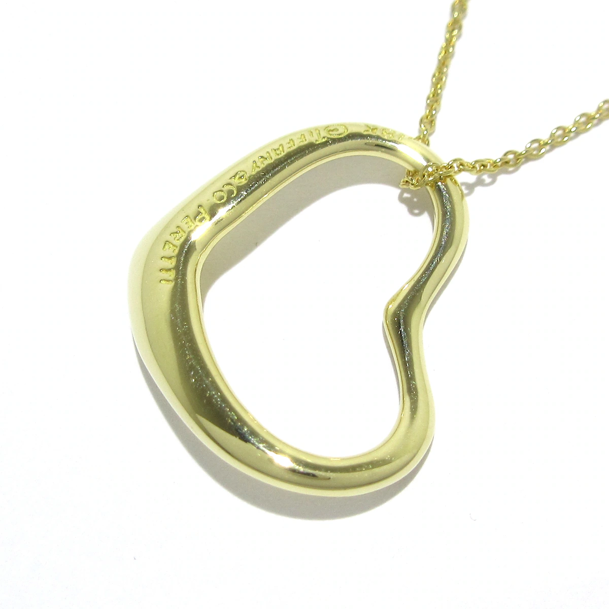 PRE-OWNED Open Heart Necklace 18K Yellow Gold