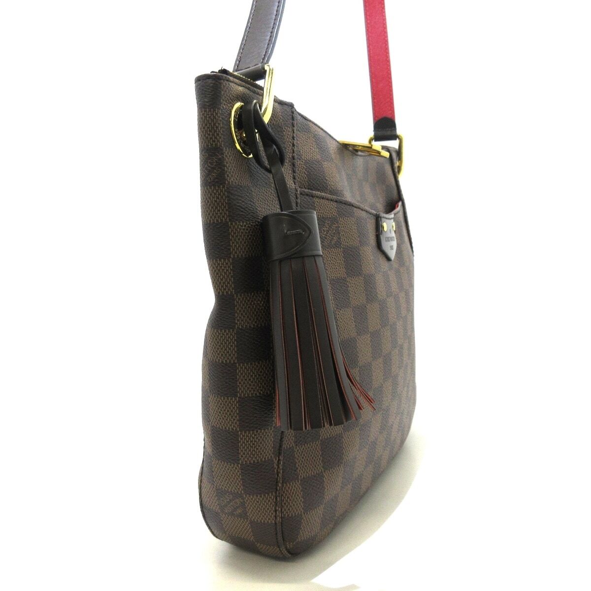 PRE-OWNED LV South Bank Damier Ebene Canvas Shoulder Bag