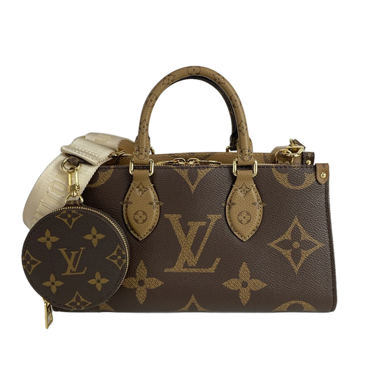 PRE-OWNED LV On The Go EW Monogram Reverse Crossbody Bag