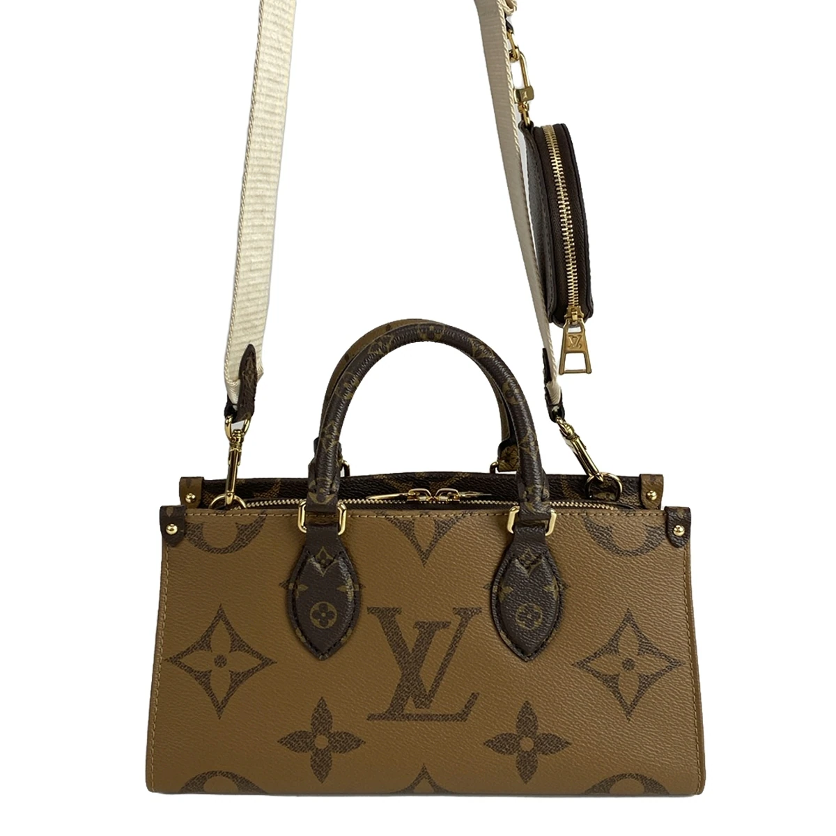 PRE-OWNED LV On The Go EW Monogram Reverse Crossbody Bag