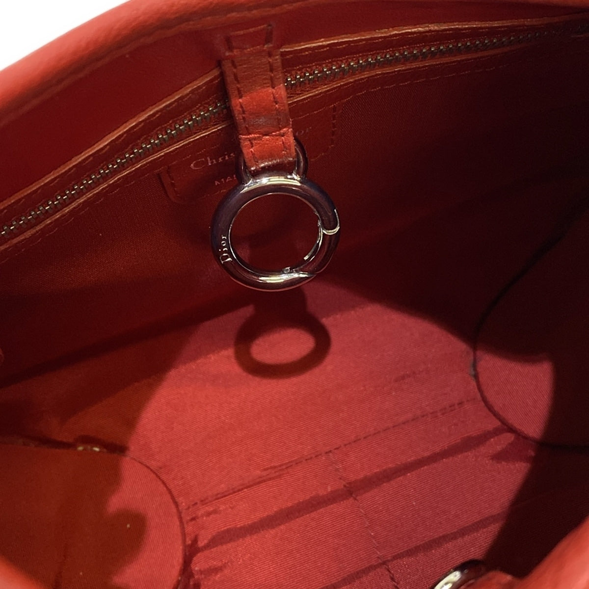 DIOR - 61 Shoulder Bag Red Leather