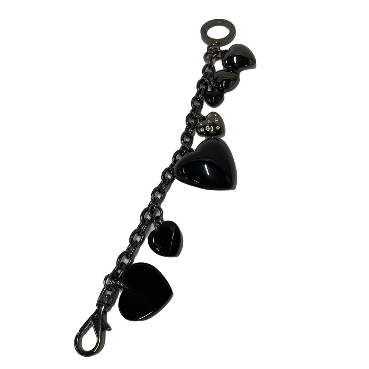 PRE-OWNED Blue Label Black Hardware Bag Charm