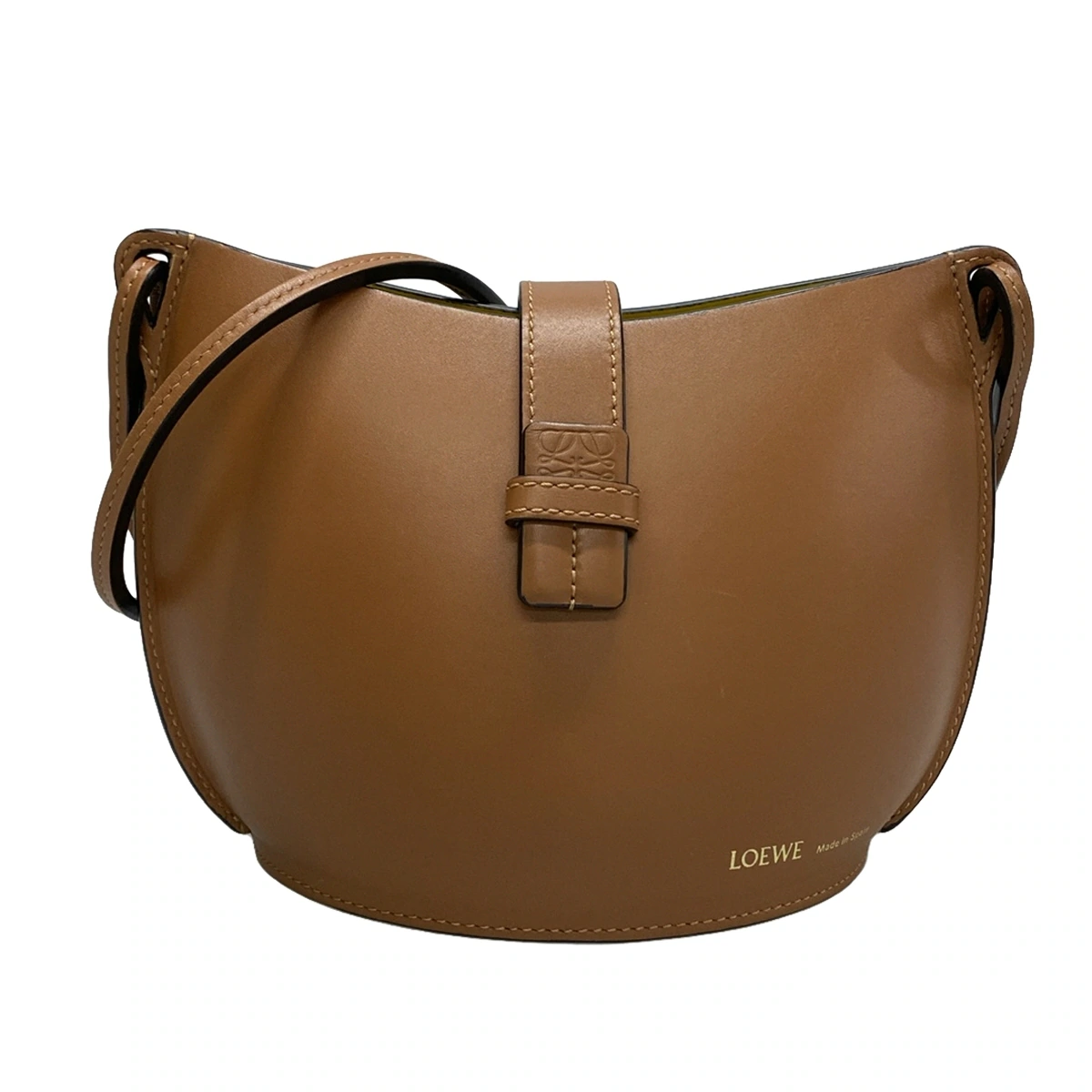 LOEWE - Mold Bucket Brown Leather Crossbody Bag