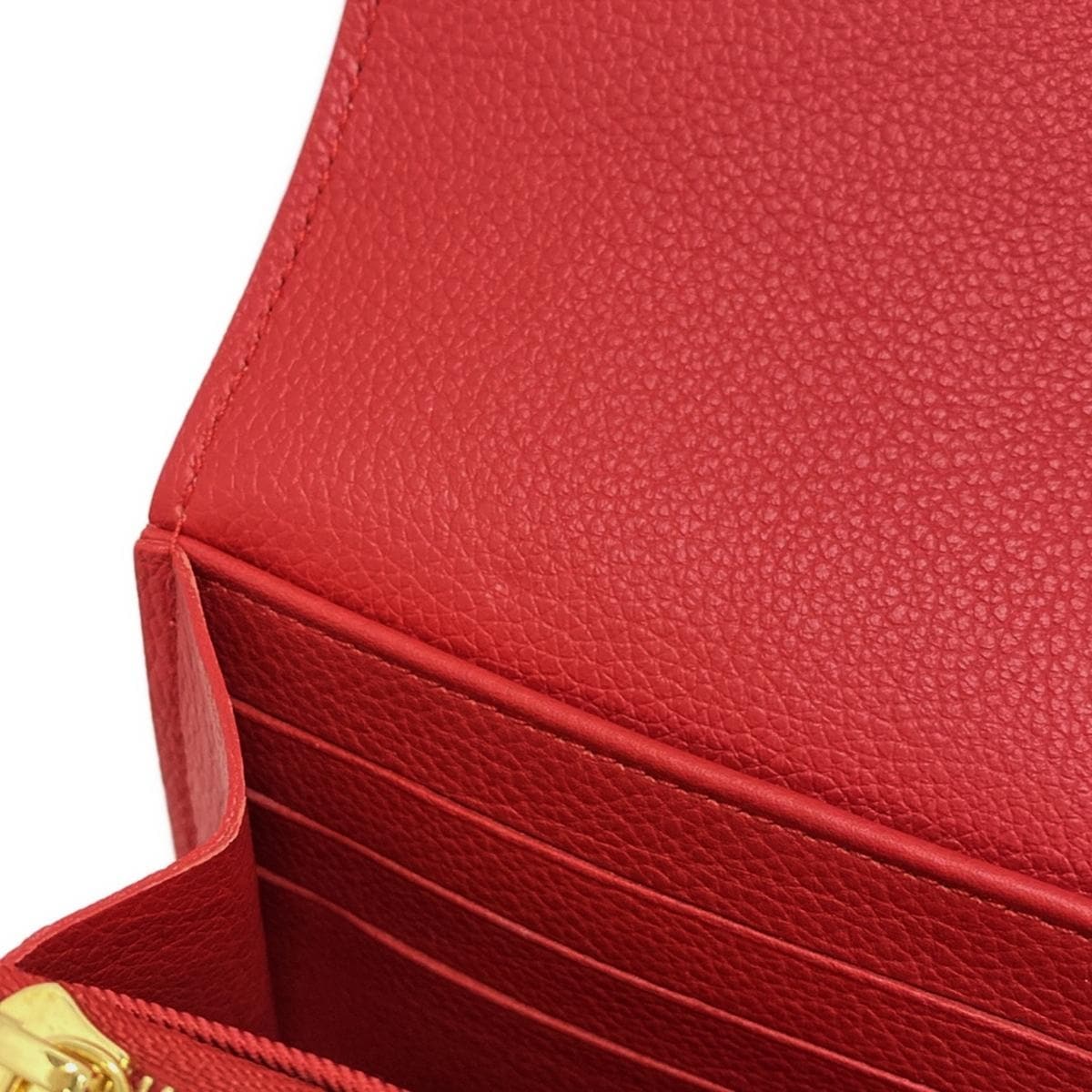 PRE-OWNED LV Portefeuille Lockme Ruby Soft Calf Leather Long Wallet