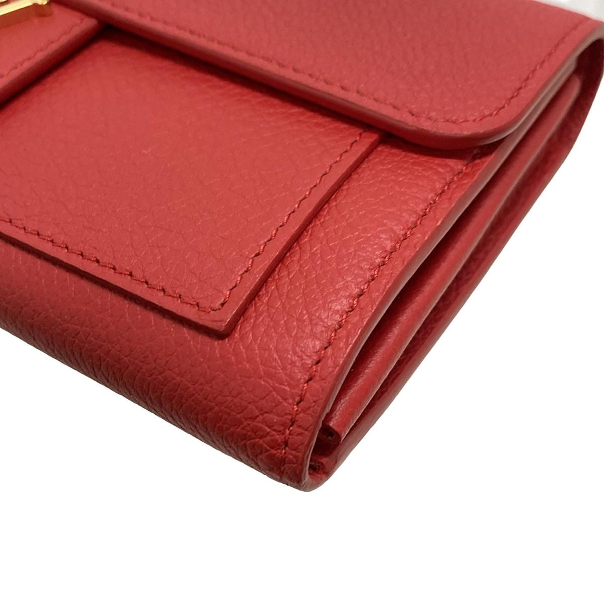 PRE-OWNED LV Portefeuille Lockme Ruby Soft Calf Leather Long Wallet