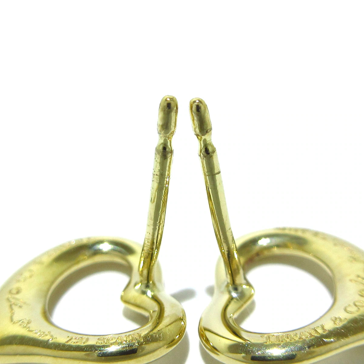 TIFFANY&CO - Open Heart Earrings 18K Yellow Gold