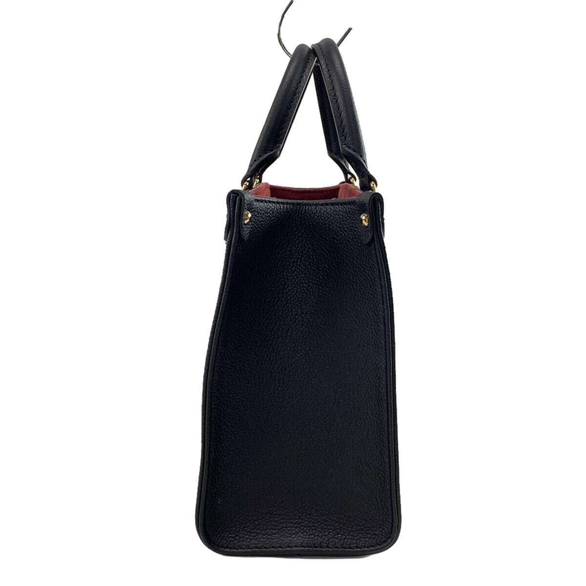 PRE-OWNED LV Onthego PM Black Beige Bicolor Monogram Amplant Tote Bag