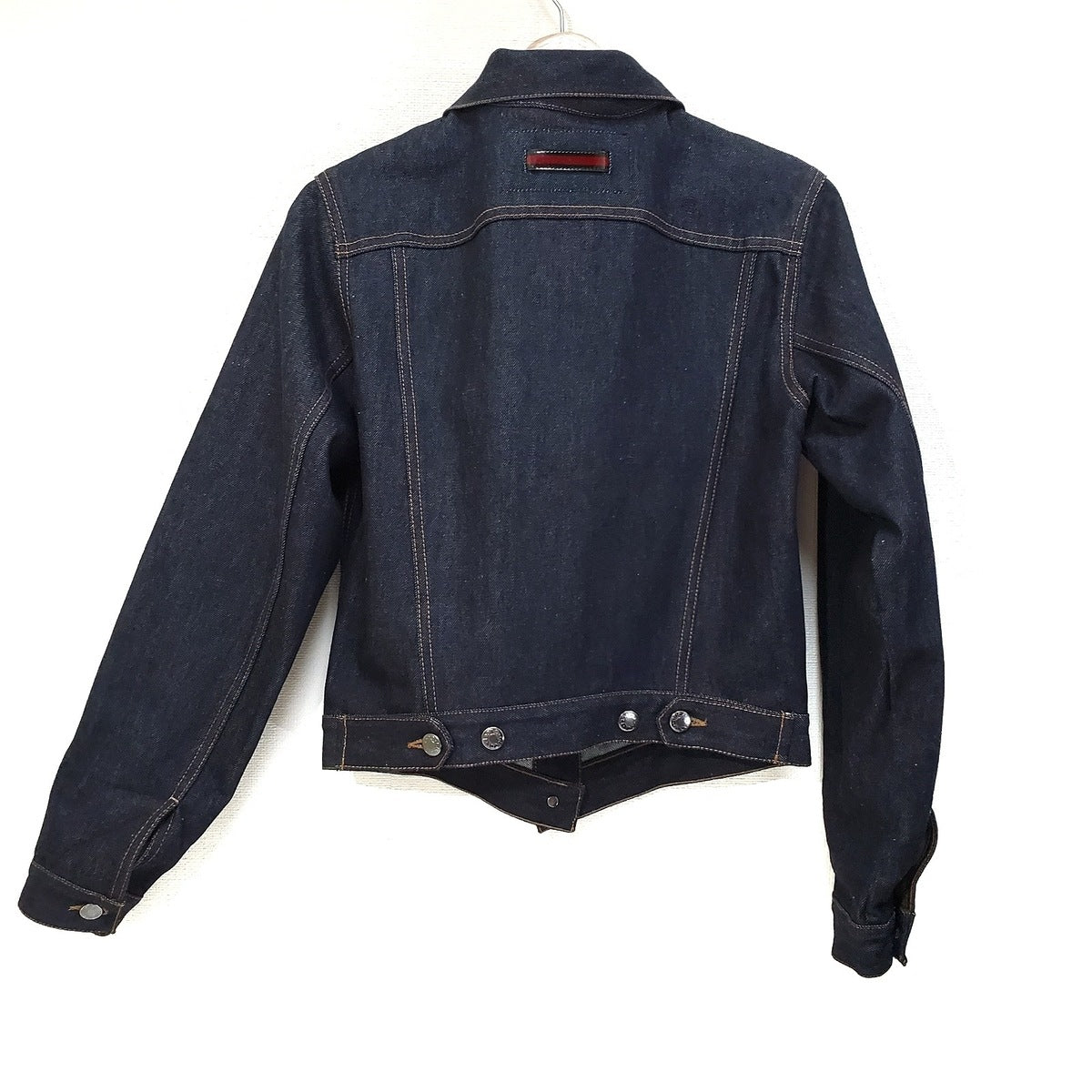 Chaqueta ligera GG Denim azul marino de segunda mano, talla 42