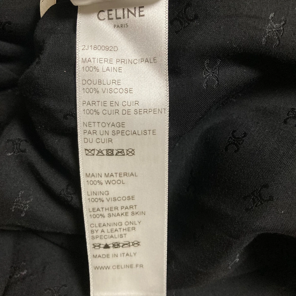 PRE-OWNED CELINE Black Skirt