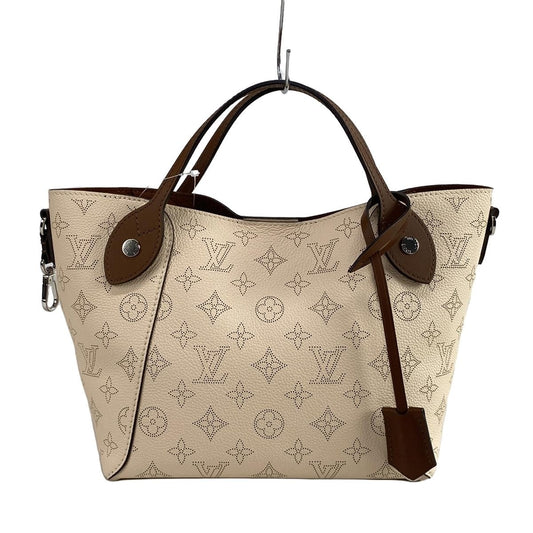 PRE-OWNED LV Mahina PM Creme Mahina Calf Leather Tote Bag