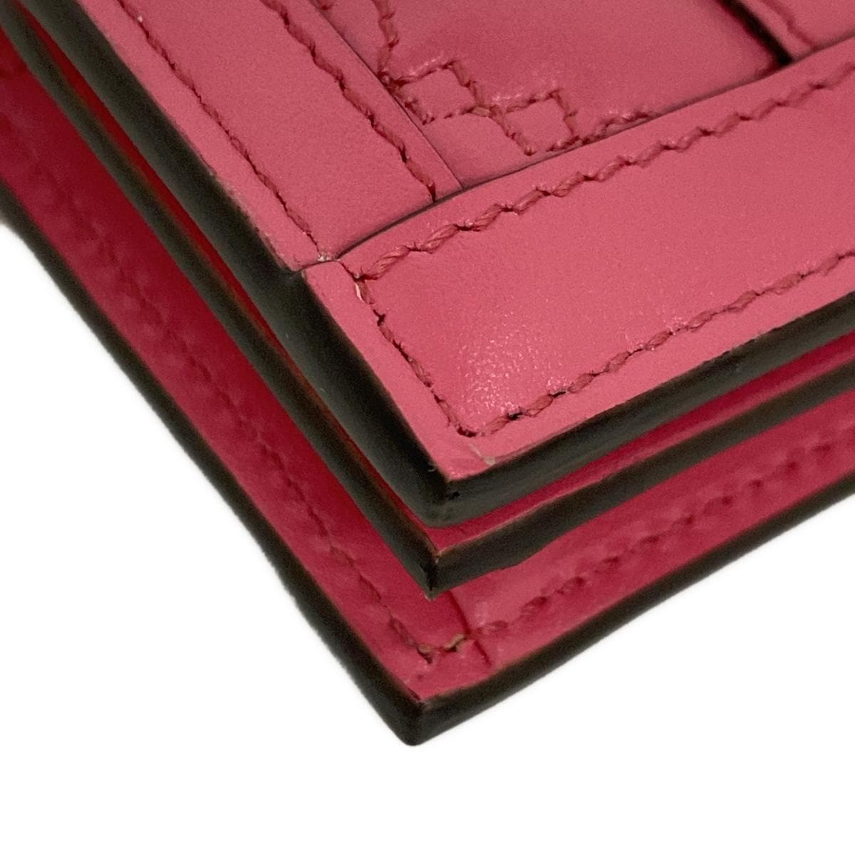 PRE-OWNED GG Pink GG Matelasse Card Case Wallet Bifold Wallet