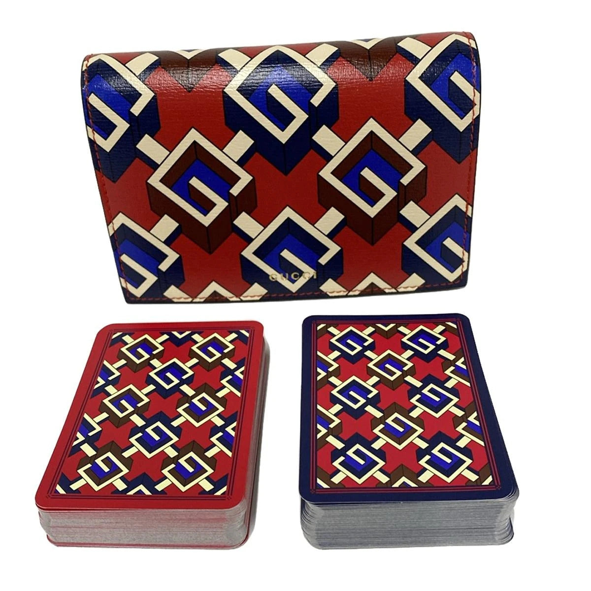 Accesorio de papel GG Red Navy de segunda mano