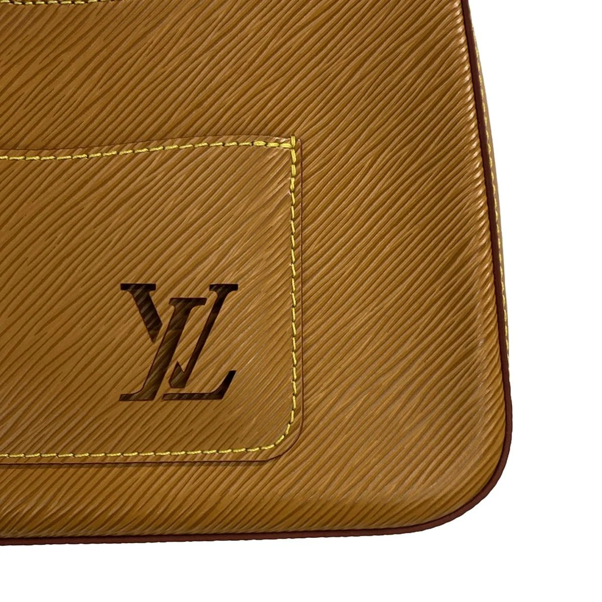 PRE-OWNED LV Gold Miel Marelle Epi Shoulder Bag