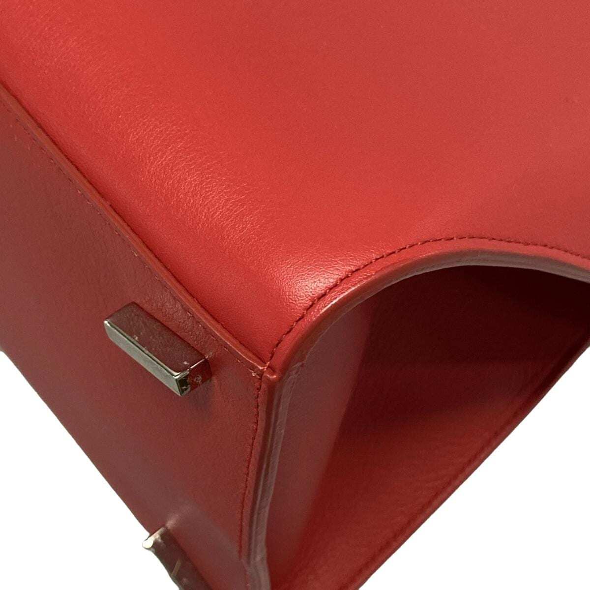 PRE-OWNED Hug Red Calf Leather Shoulder Bag