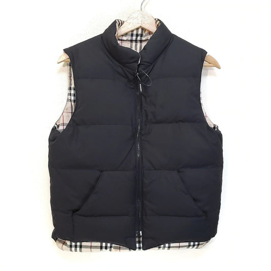 PRE-OWNED London Black Beige Women's Down Vest