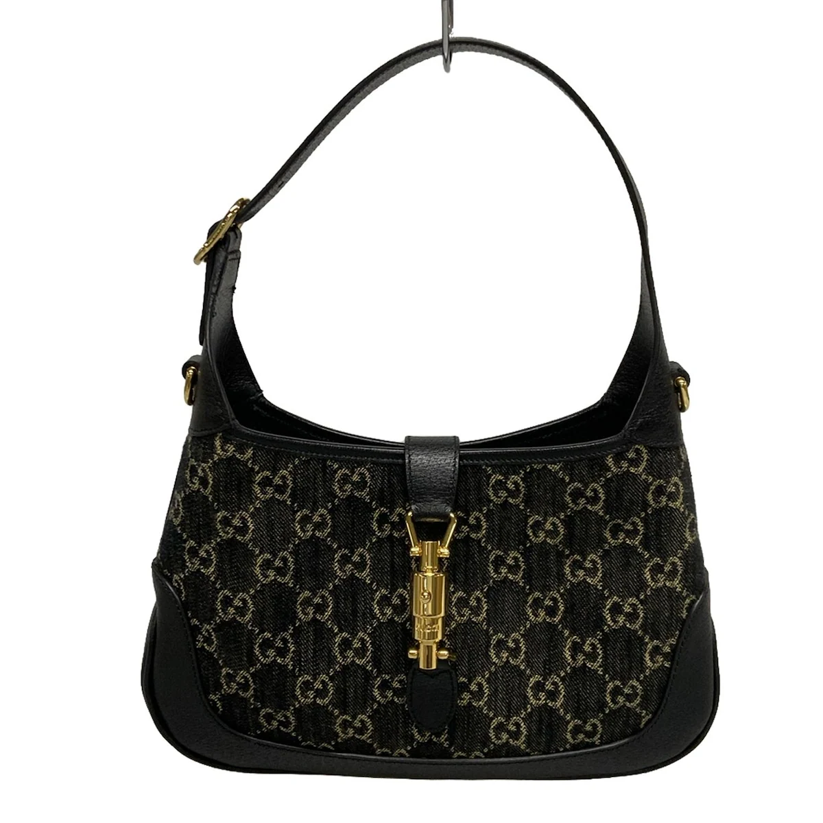 Bolso de hombro pequeño Jackie GG Dark Denim 1961 de segunda mano