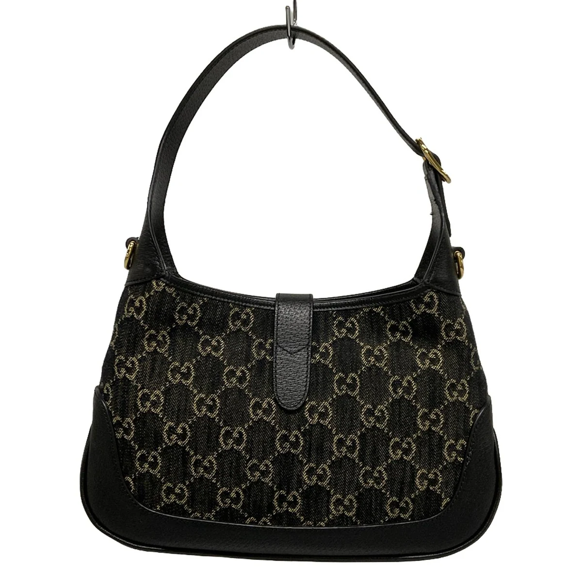 Bolso de hombro pequeño Jackie GG Dark Denim 1961 de segunda mano