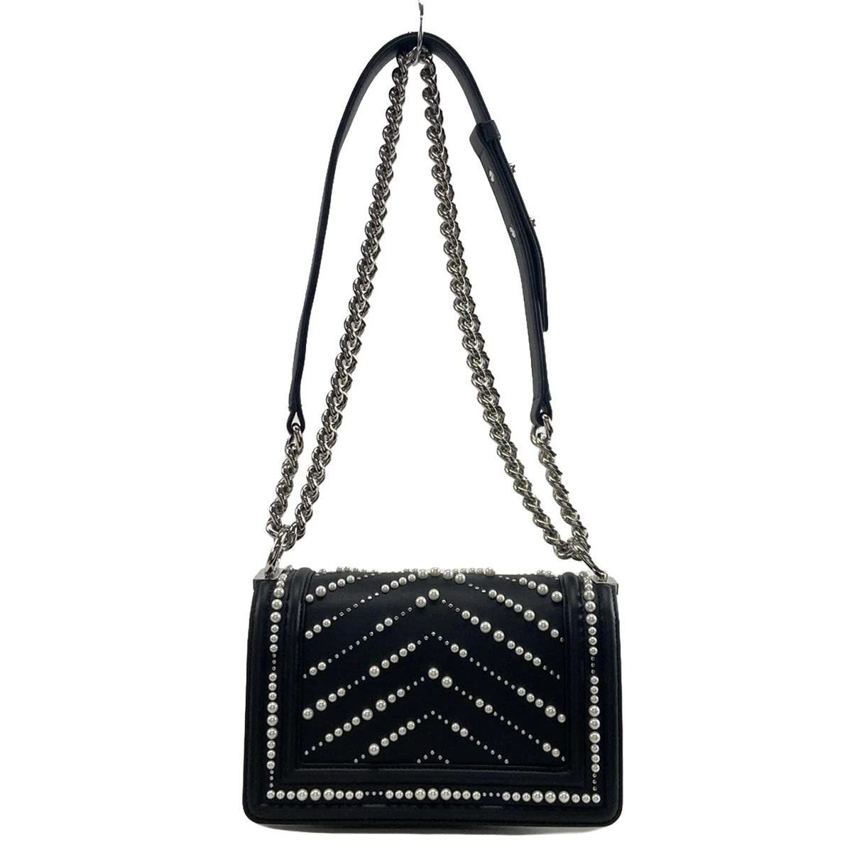 Bolso de hombro CC Boy de piel negra de segunda mano