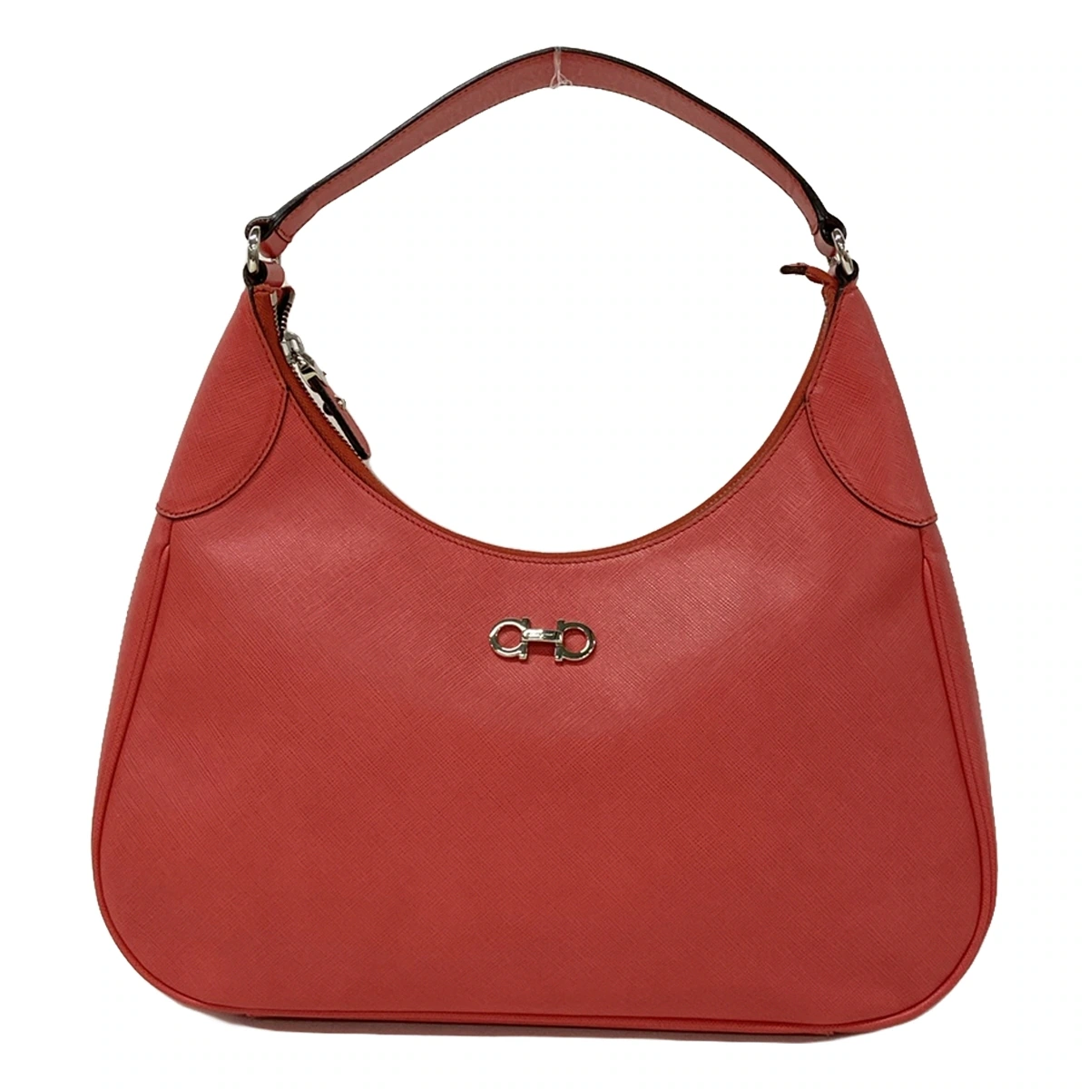 SALVATORE FERRAGAMO - Bolso de hombro Gancini de piel roja