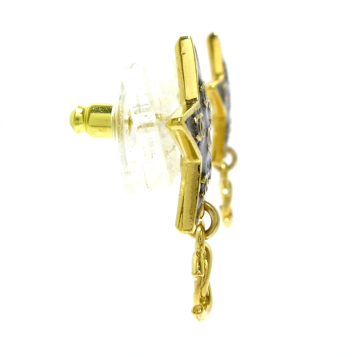 PRE-OWNED CC Gold Multi Hardware Earrings