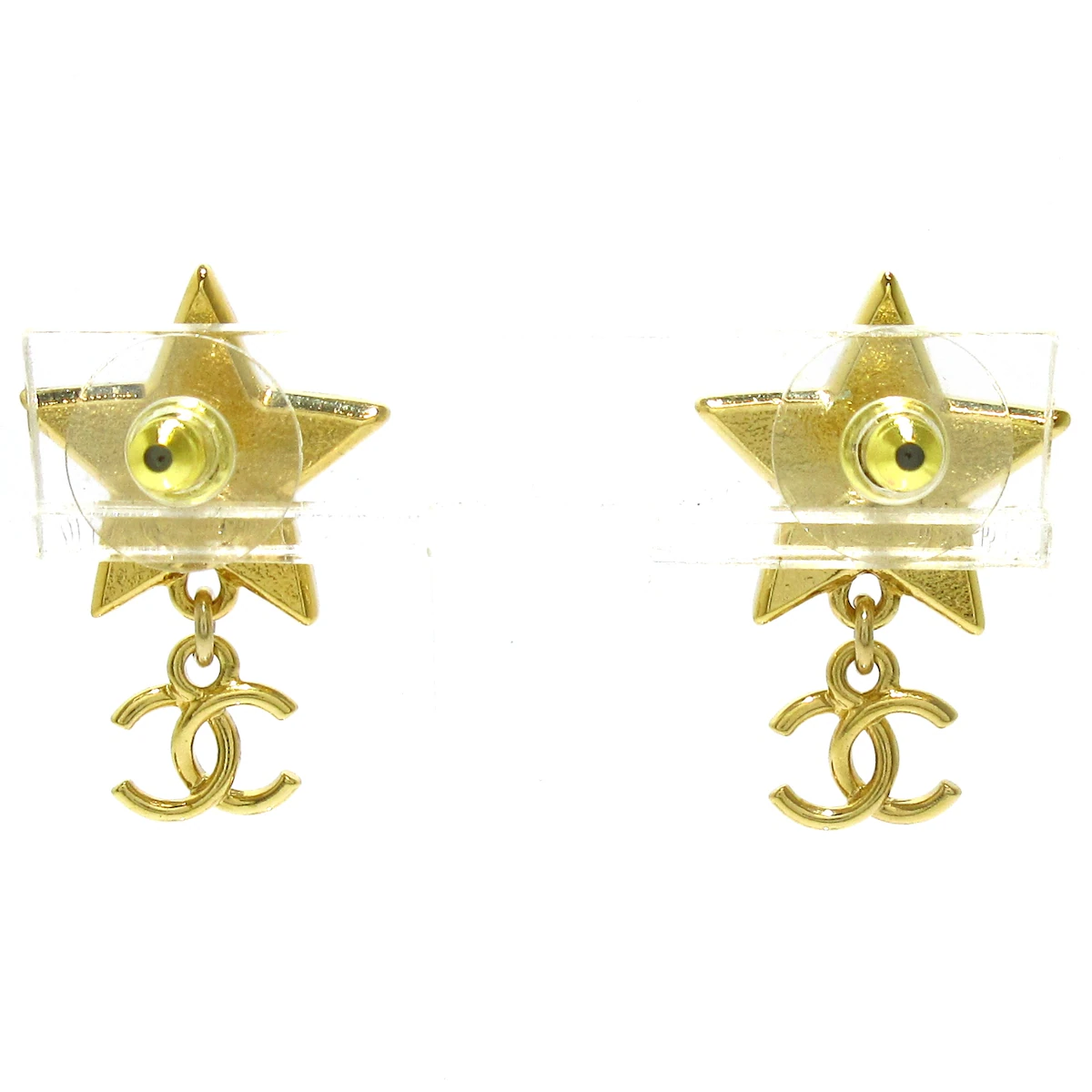 PRE-OWNED CC Gold Multi Hardware Earrings