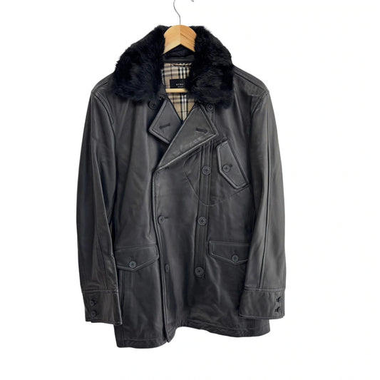 PRE-OWNED Black Label Leather Jacket