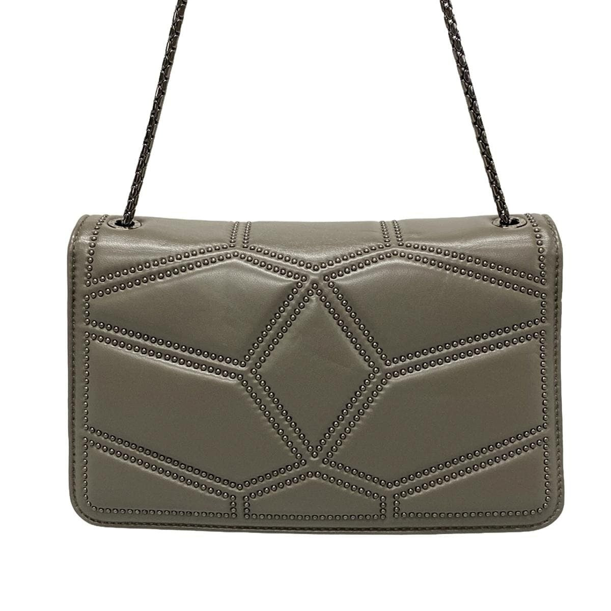 Bolso bandolera Serpenti Forever de piel color gris oscuro de segunda mano