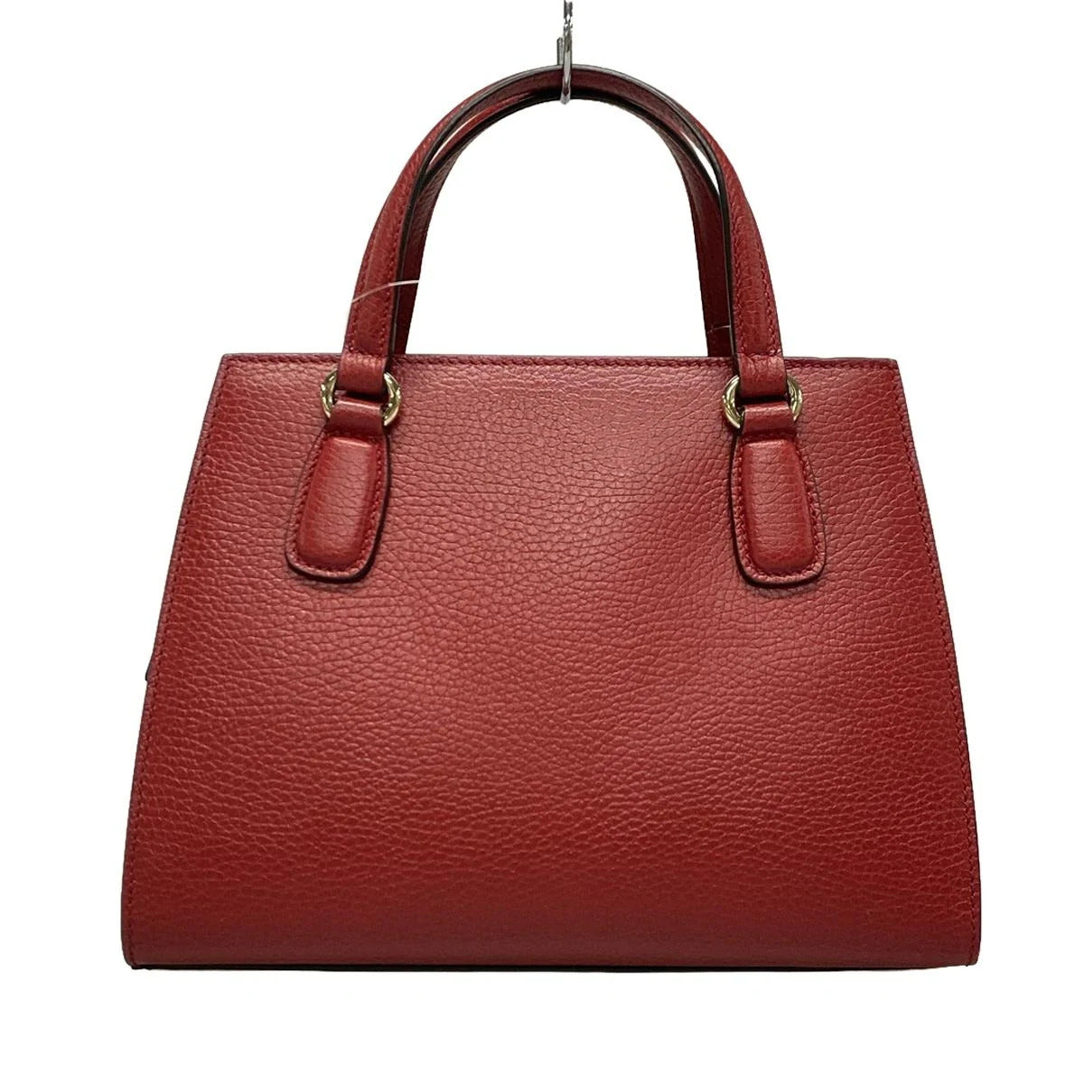 Bolso de mano de piel roja entrelazada GG Soho de segunda mano