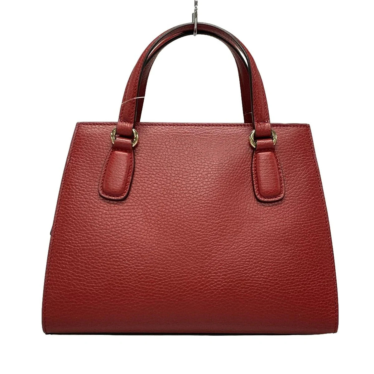 PRE-OWNED GG Soho Interlocking Red Leather Tote Bag