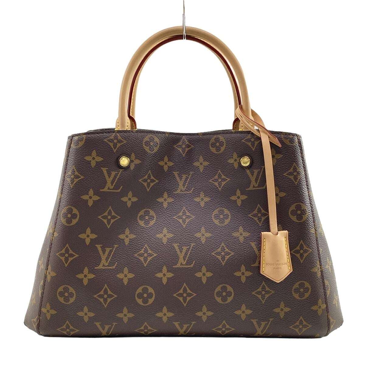 PRE-OWNED LV Montaigne MM Monogram Canvas Shoulder Bag
