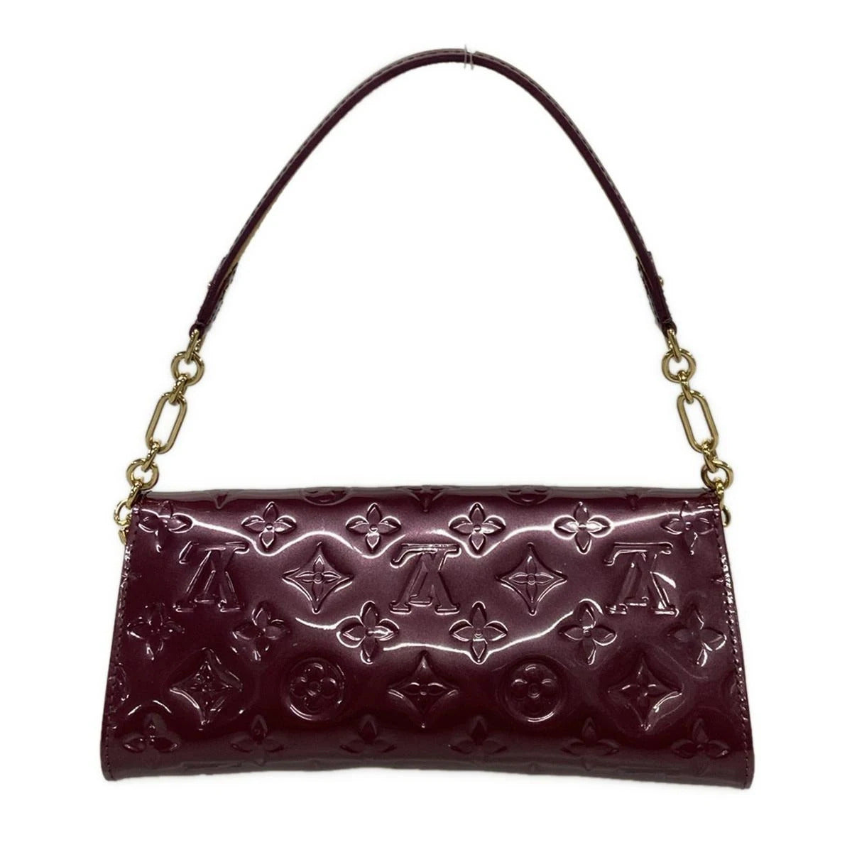 PRE-OWNED LV Sunset Boulevard Violet Monogram Vernis Shoulder Bag