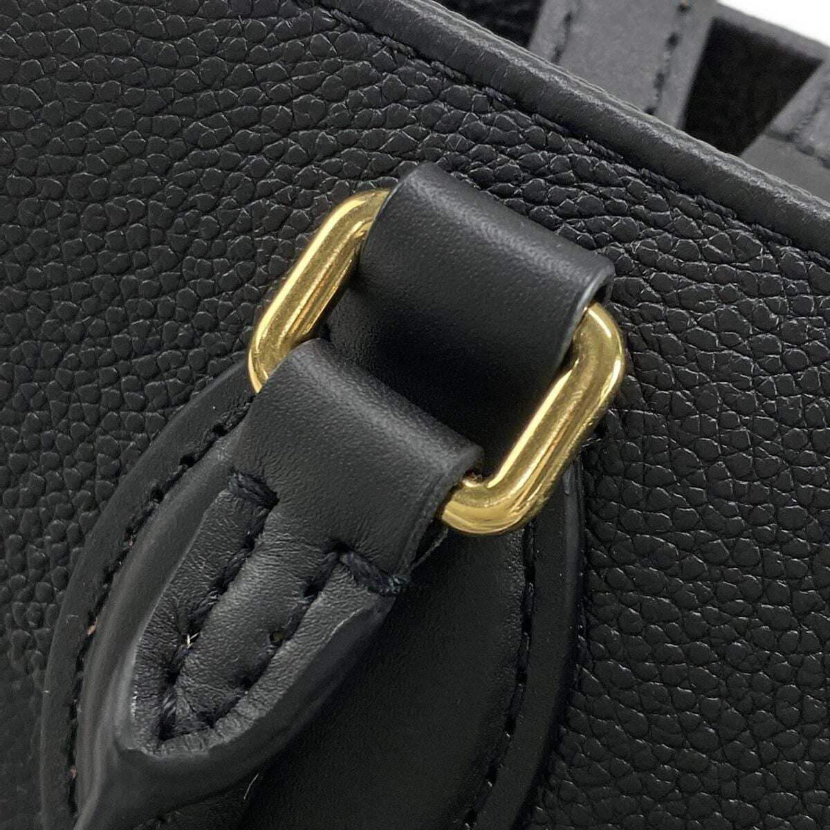 PRE-OWNED LV Onthego MM Noir Monogram Empreinte Tote Bag (PART 2)