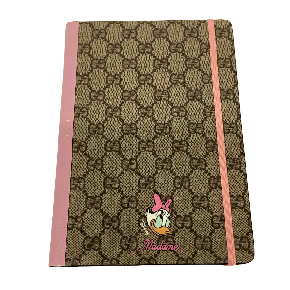 Accesorio GG USADO Beige Rosa Marrón Oscuro PVC Cuero Papel
