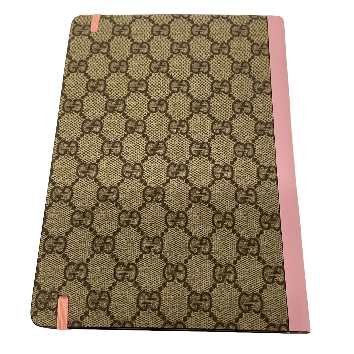 Accesorio GG USADO Beige Rosa Marrón Oscuro PVC Cuero Papel