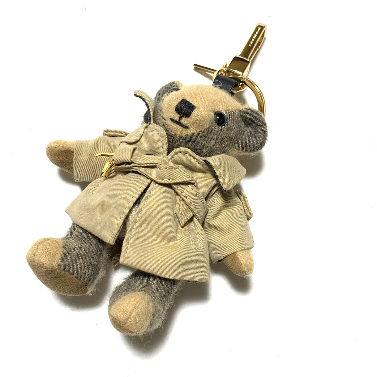 PRE-OWNED- Thomas Bear Charm in Trench Coat