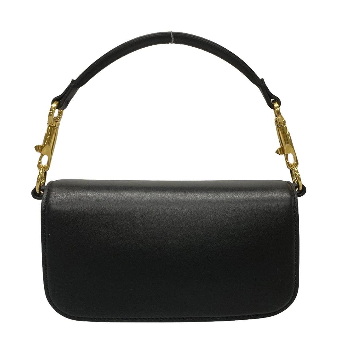 PRE-OWNED Loco Handbag Black Gold Leather Hardware