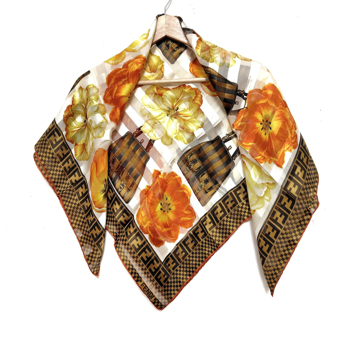 PRE-OWNED FF Flowers Multiwool Scarf