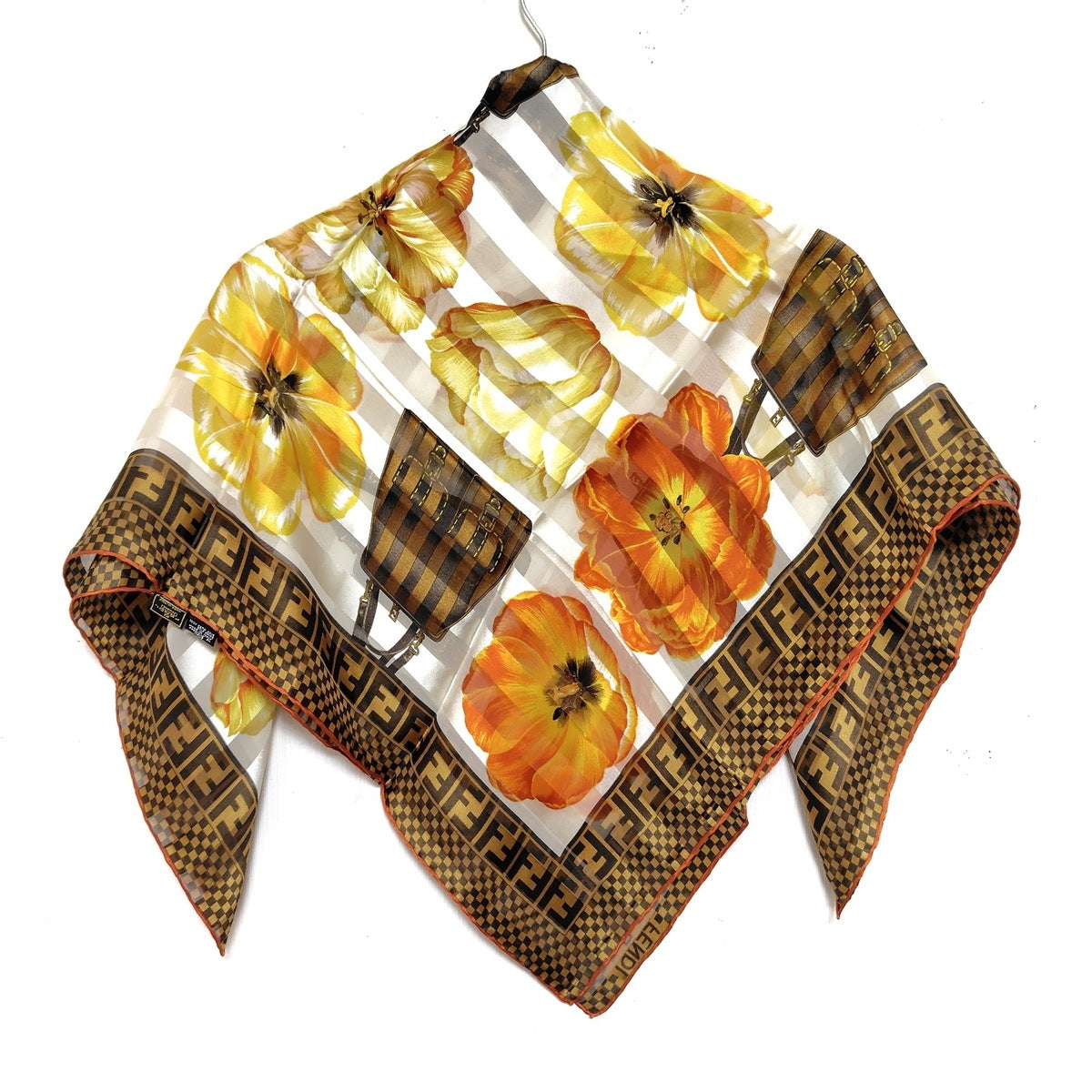 PRE-OWNED FF Flowers Multiwool Scarf