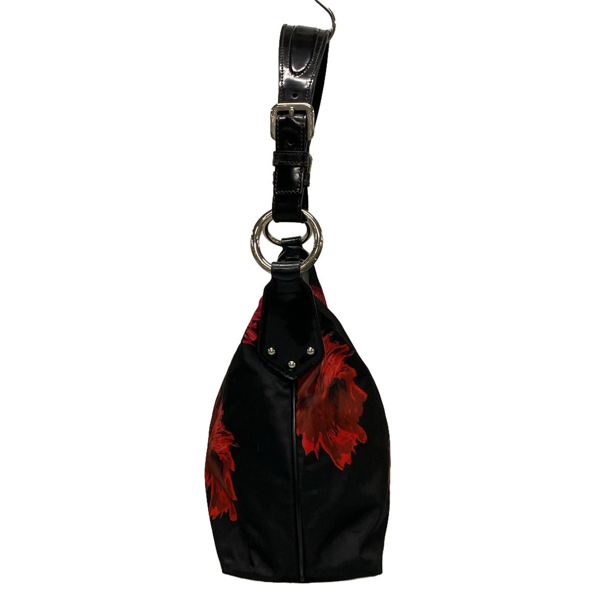 Bolso de hombro Tessuto Stampata Roses negro de segunda mano