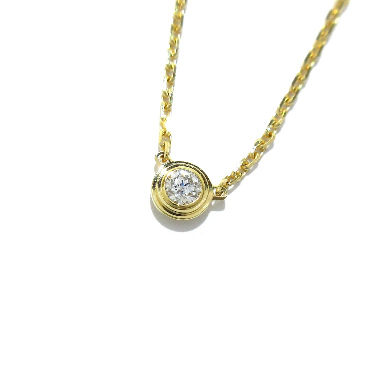 Collar Legers con diamantes pequeños de oro amarillo USADO