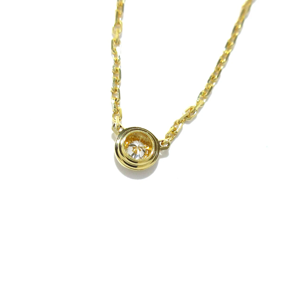 Collar Legers con diamantes pequeños de oro amarillo USADO
