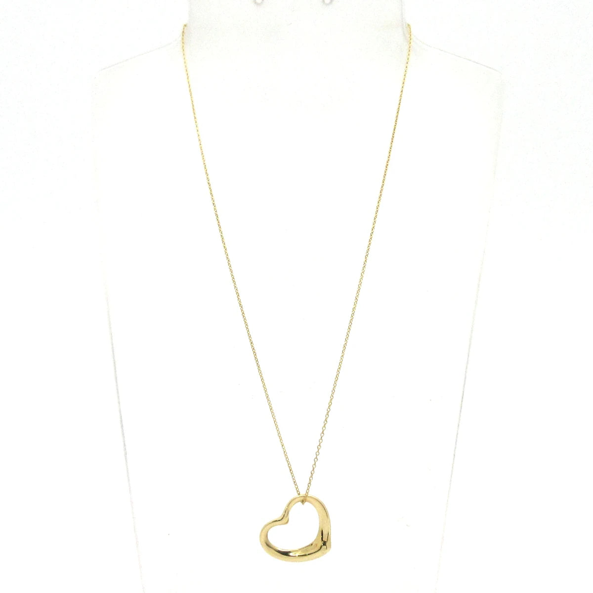 PRE-OWNED Open Heart Necklace 18K Yellow Gold