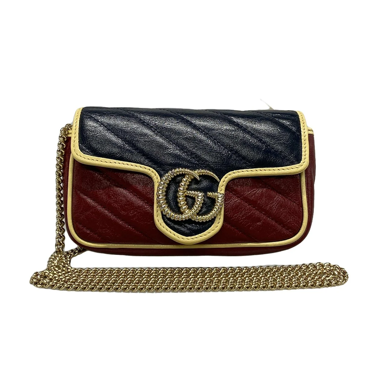 Bolso de hombro Azalea Diagonal Torchon GG Marmont Super Mini USADO