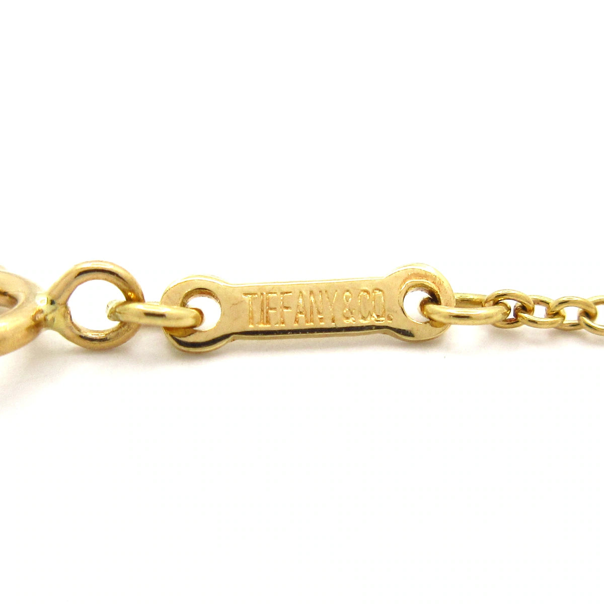 PRE-OWNED Open Heart Necklace 18K Yellow Gold