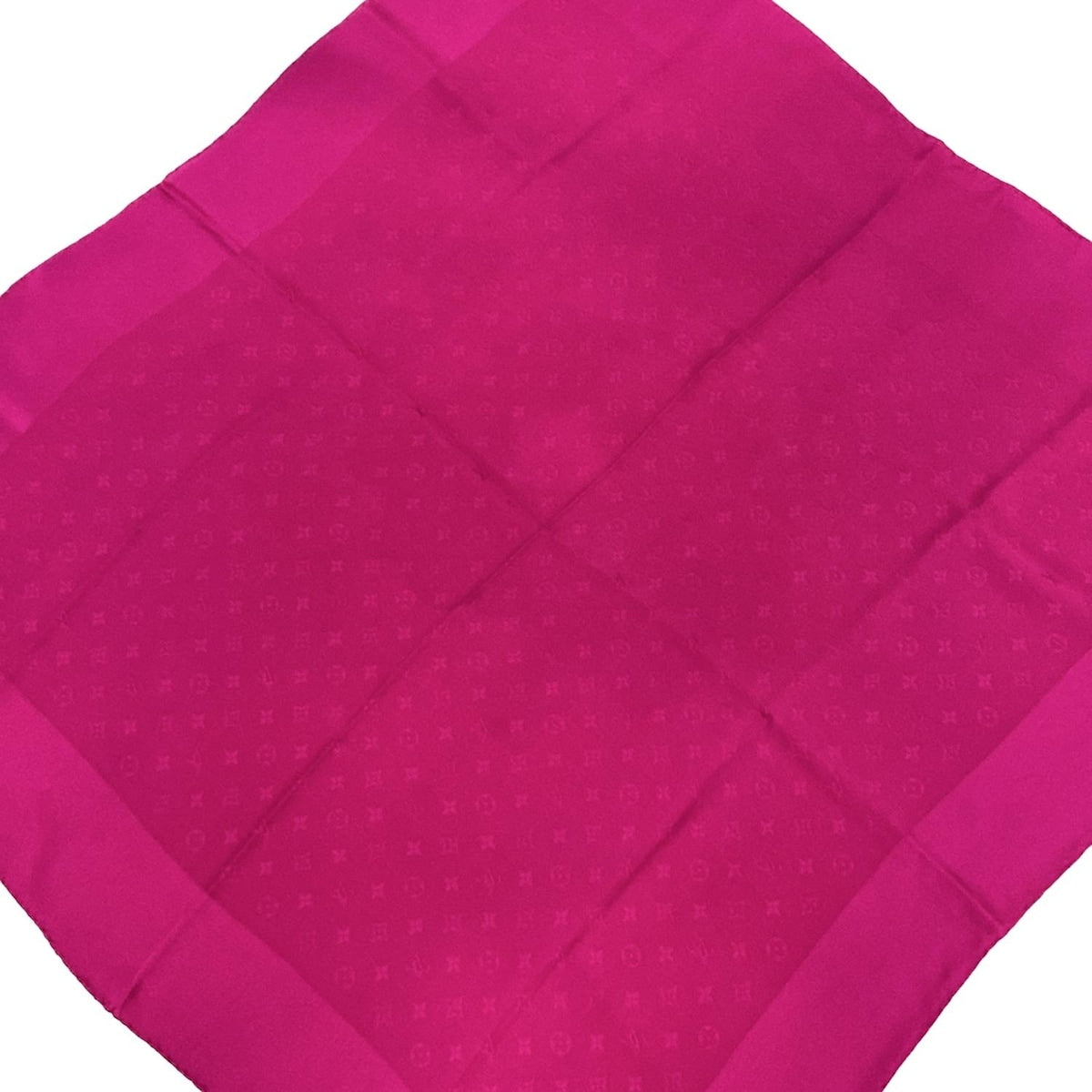 PRE-OWNED LV Silk Scarf Hot Pink